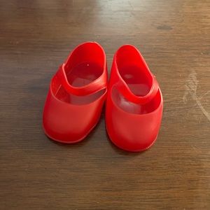 Doll Red Plastic Ballet Flats